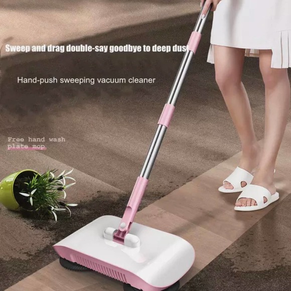 💝 PINK PUSH SWEEPER MOP SPIRAL FLOOR CLEANER - Picture 3 of 9